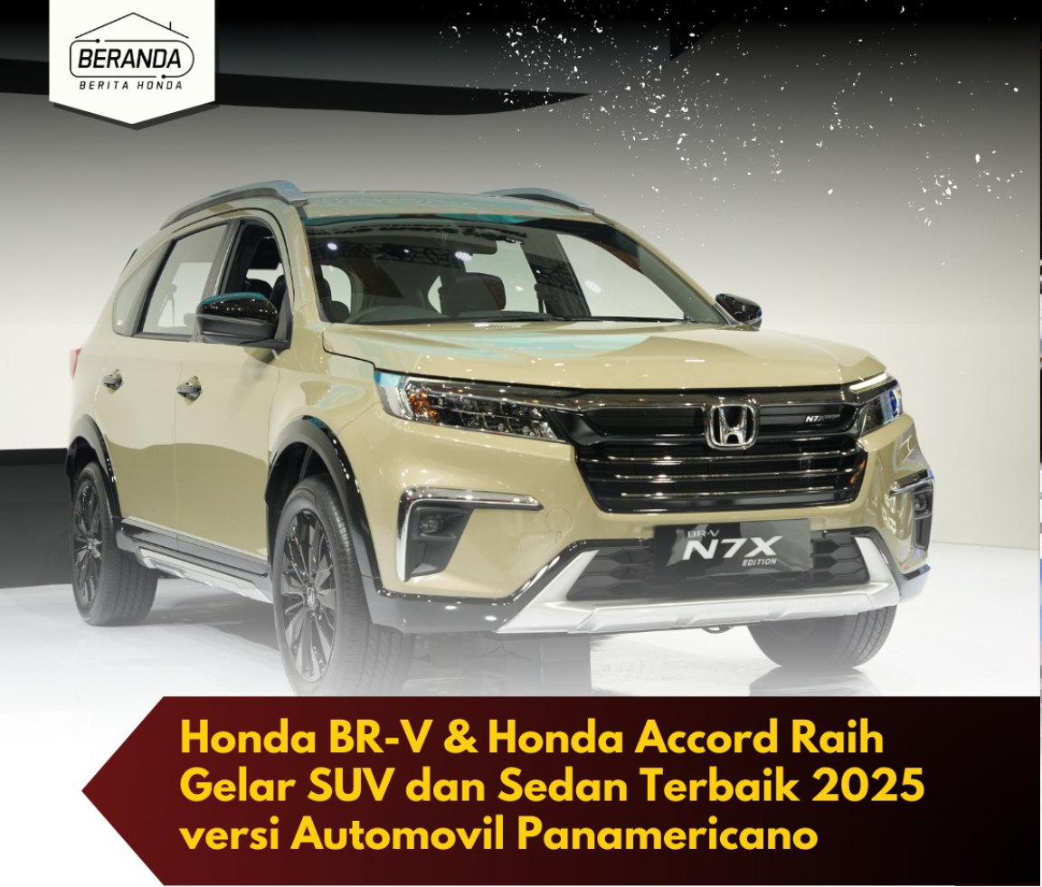 Honda BR-V dan Accord Raih Penghargaan Tertinggi di Meksiko